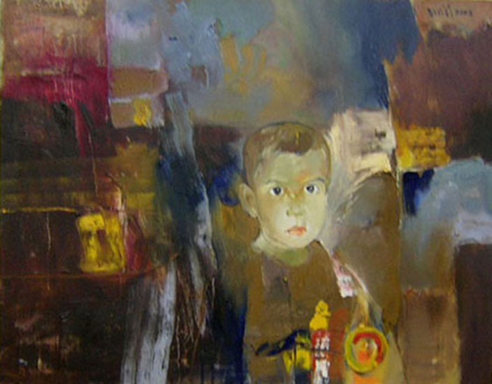 A young boy -Original Vietnamese Art Gallery