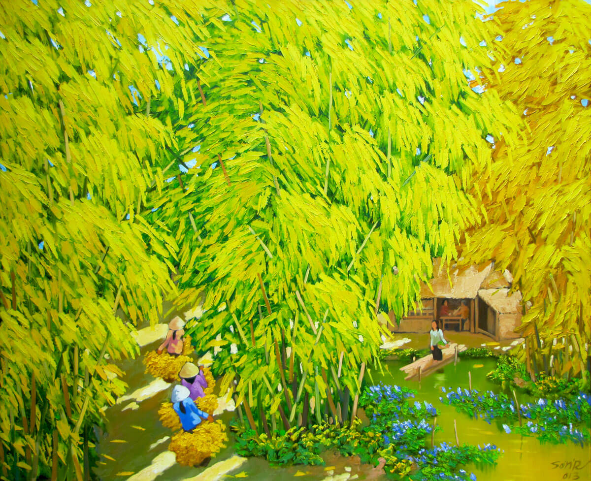 Autumn pond 04 - DNS-Original Vietnamese Art