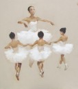 Ballerinas in white-Original Vietnamese Art