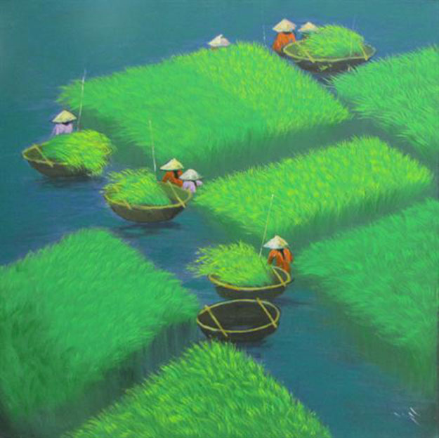 Early harvest 04-Vietnamese Painting