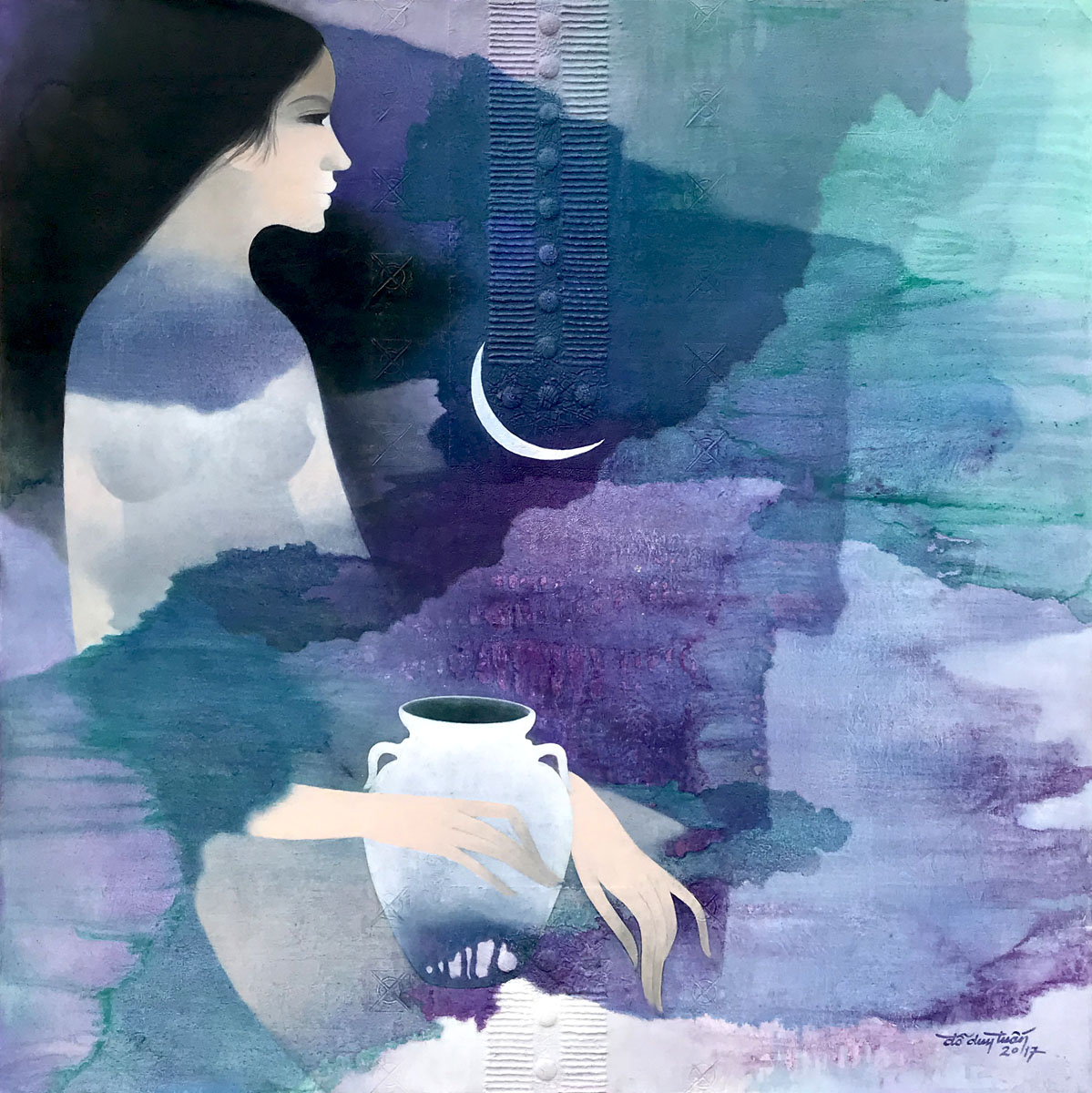 Lady and the moon-90x90