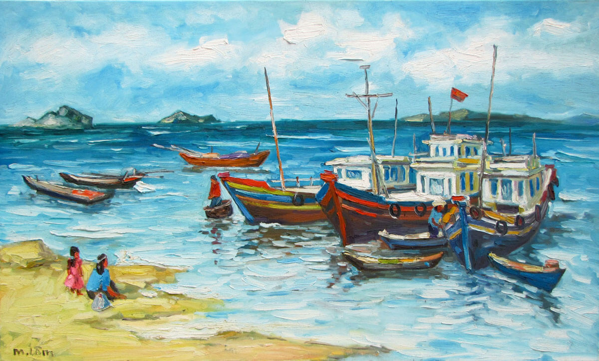 Sea view 02-Original Vietnamese Art