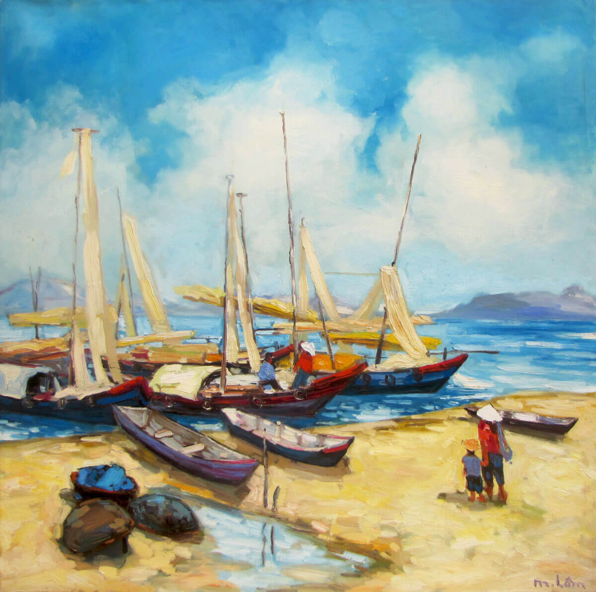 Sea view 04-Original Vietnamese Art