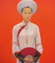 Young Lady-01-Vietnamese Painting