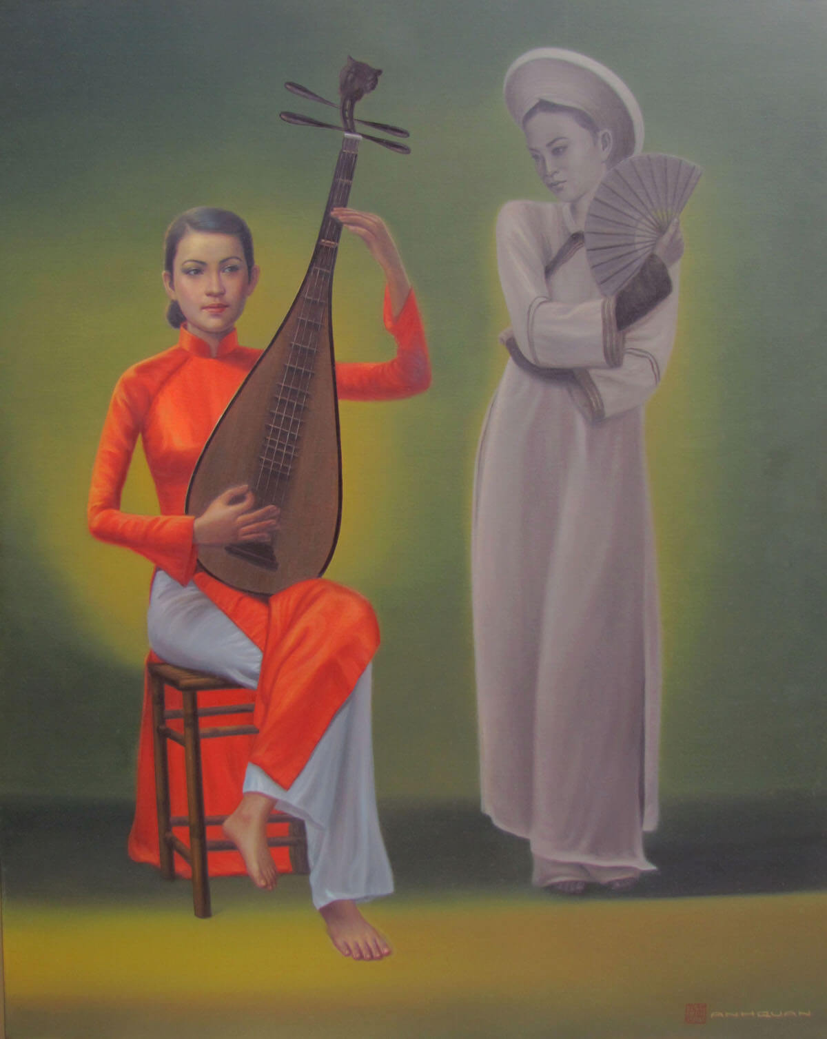 A performance-Vietnamese Painting