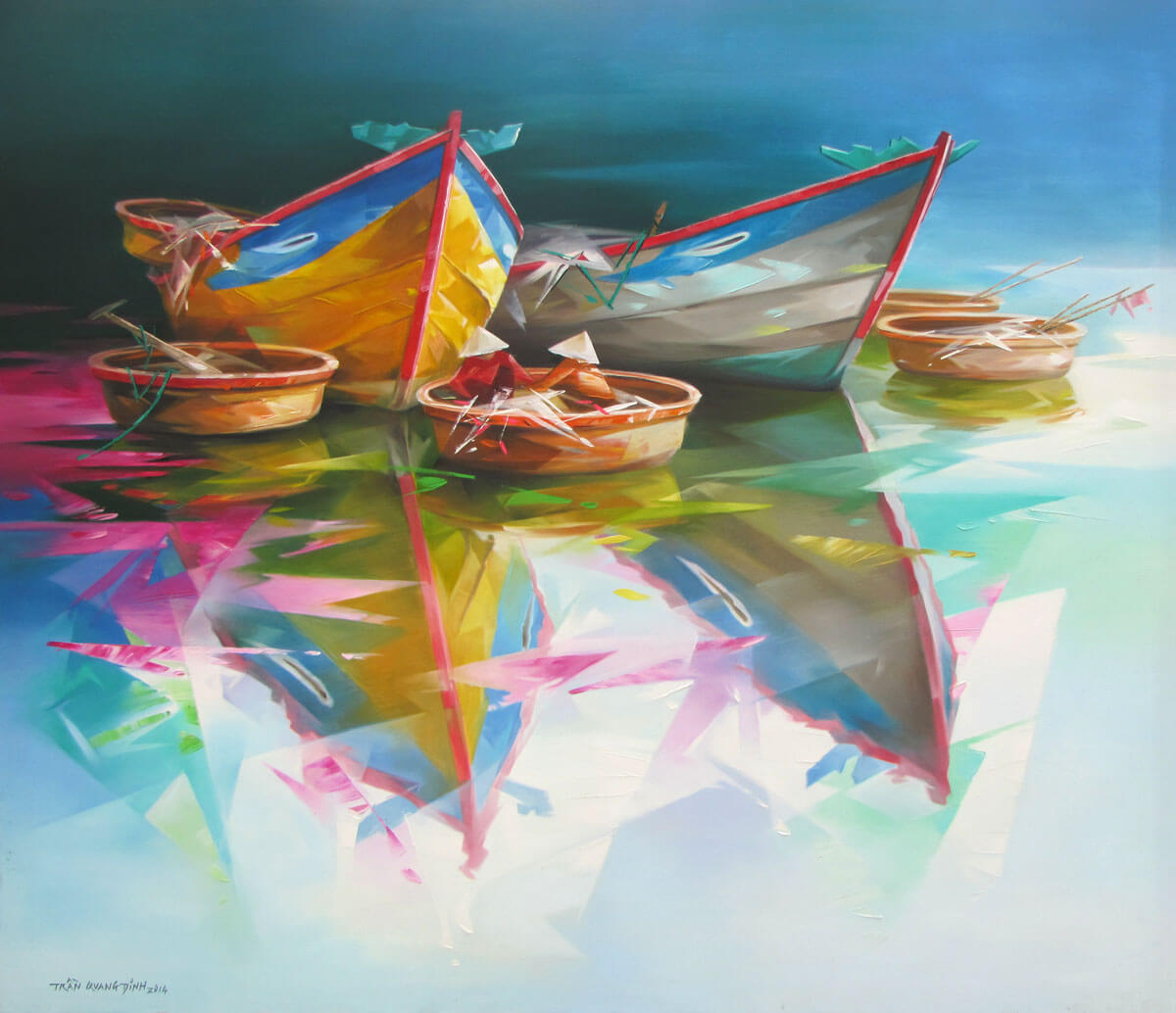 Boats-Original Asian Art