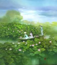 Lotus pond-Original Vietnamese Art