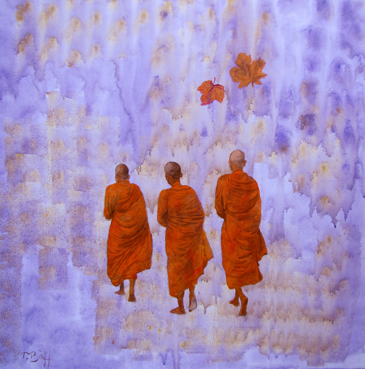 The Monks 03-Original Vietnamese Art