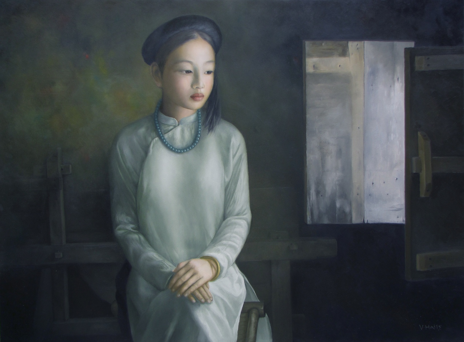 Young girl-Original Vietnamese Art