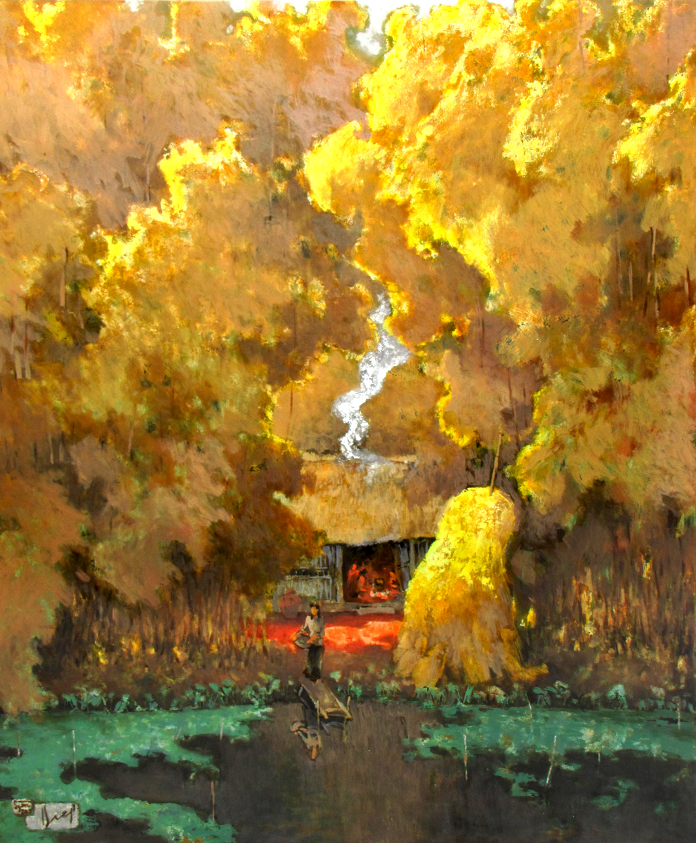 Autumn Pond - Vietnamese Painting