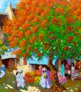 Noon in Summer - Vietnamese Painting