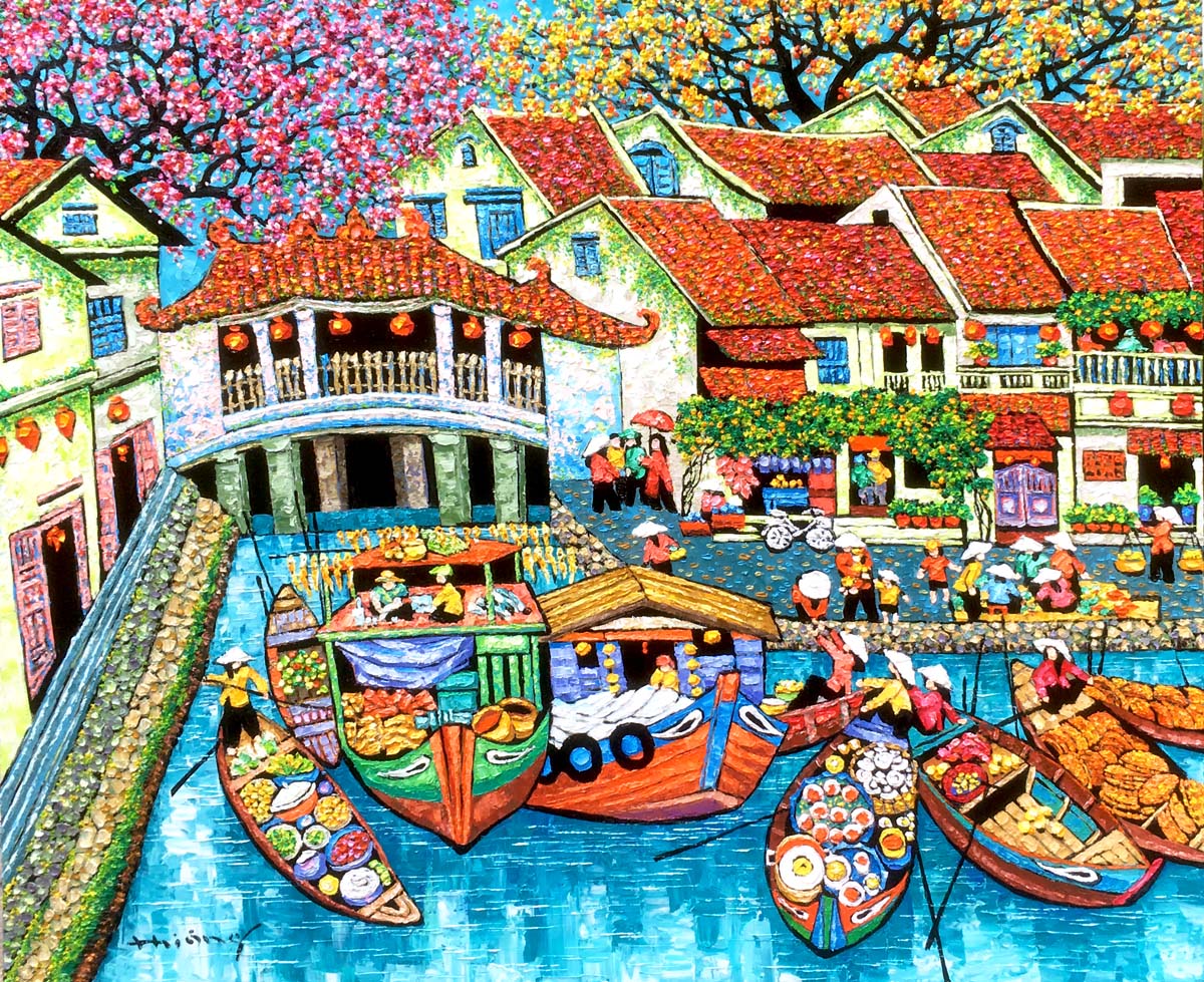 Market by the river 03- TTH-100x120